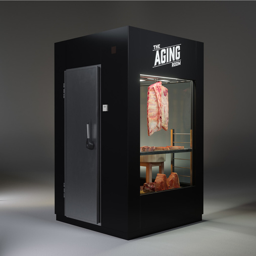 The Aging Room. Premium Meat Dry-Aging Walk-in Room in Black.