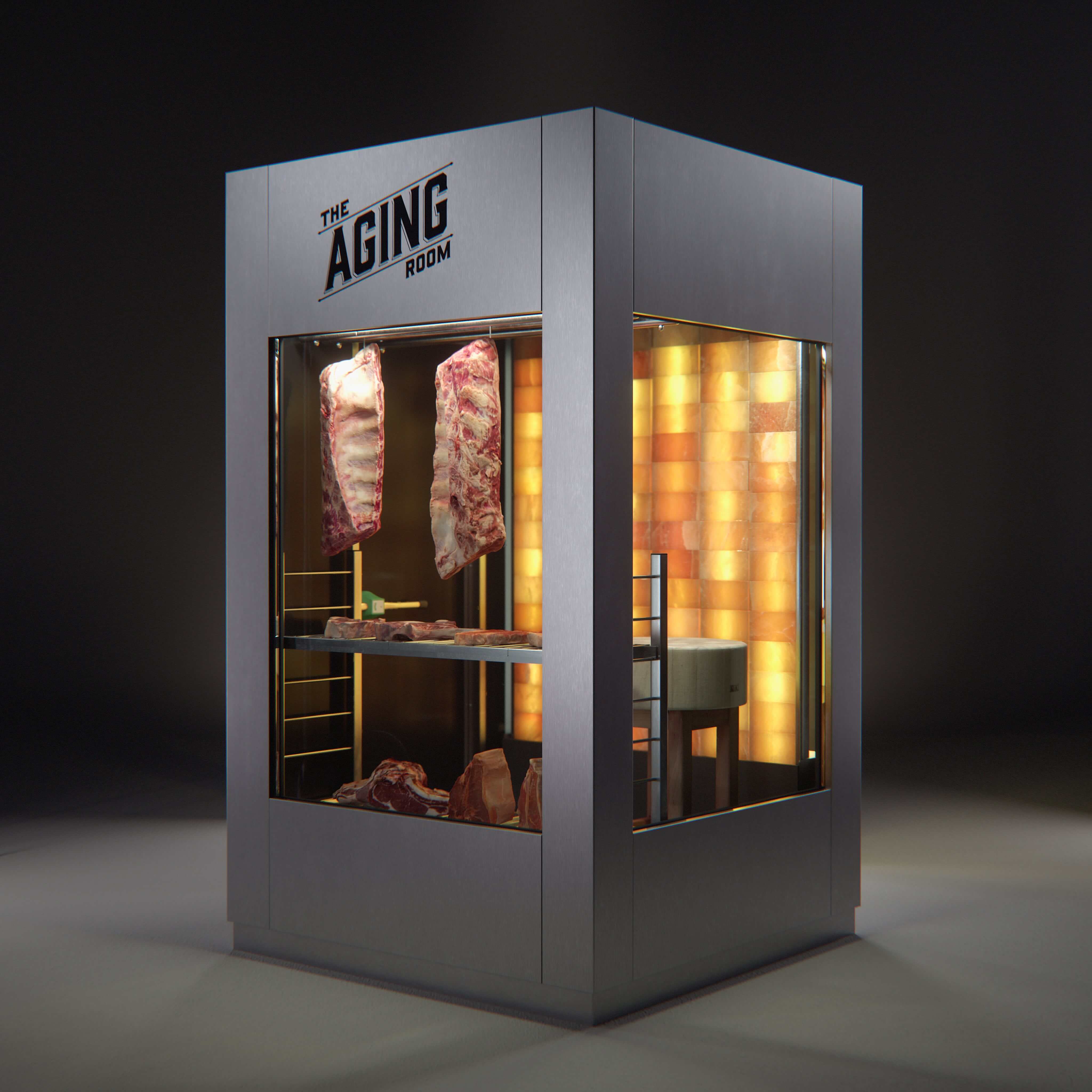 The Aging Room. Premium Meat Dry-Aging Walk-in Room in Stainless Steel.