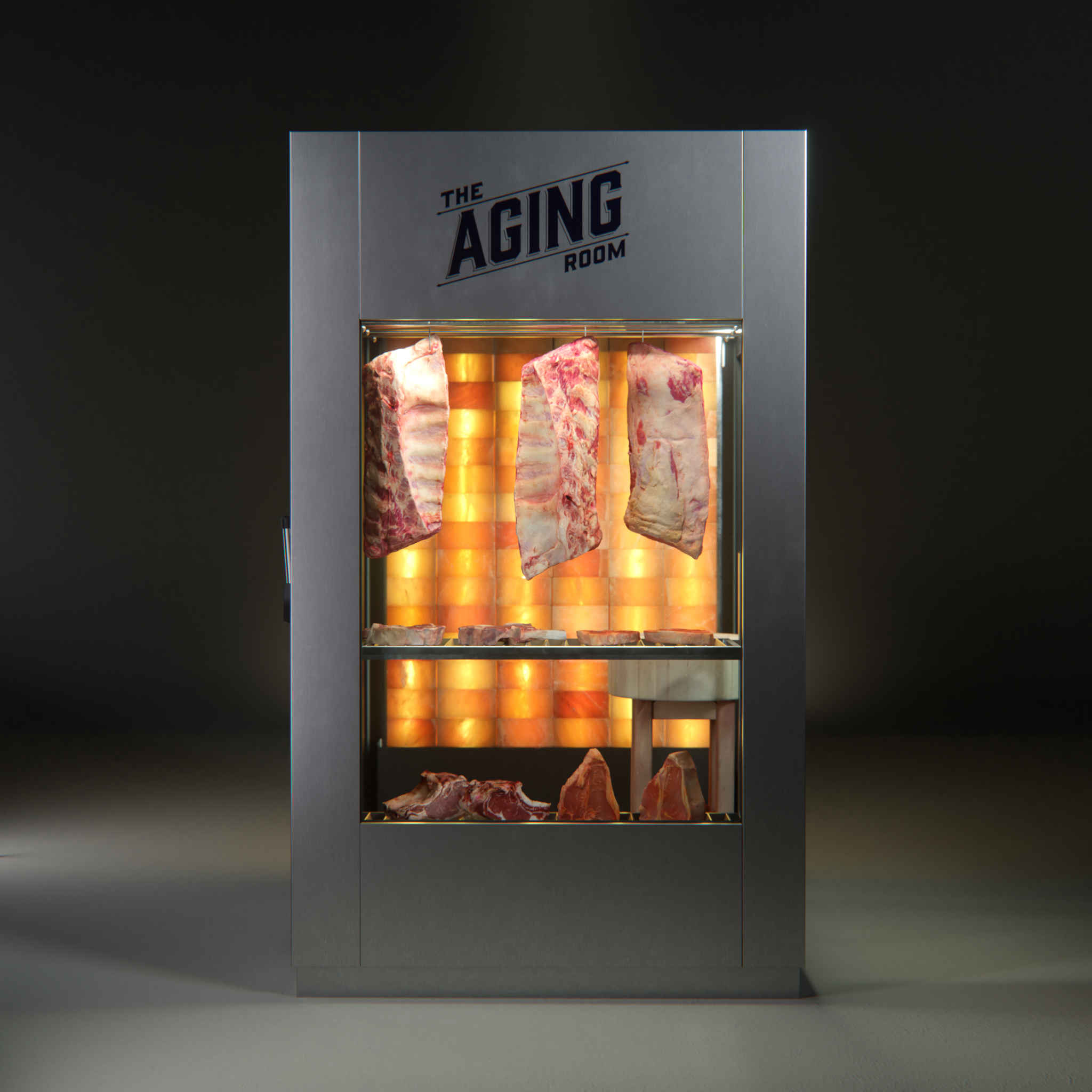 The Aging Room. Premium Meat Dry-Aging Walk-in Room in Stainless Steel.