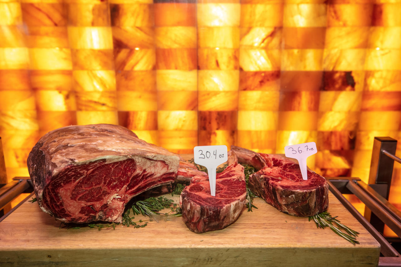 Dry-Aged Meat In the Walk-In Dry-Aging Chamber by The Aging Room®.