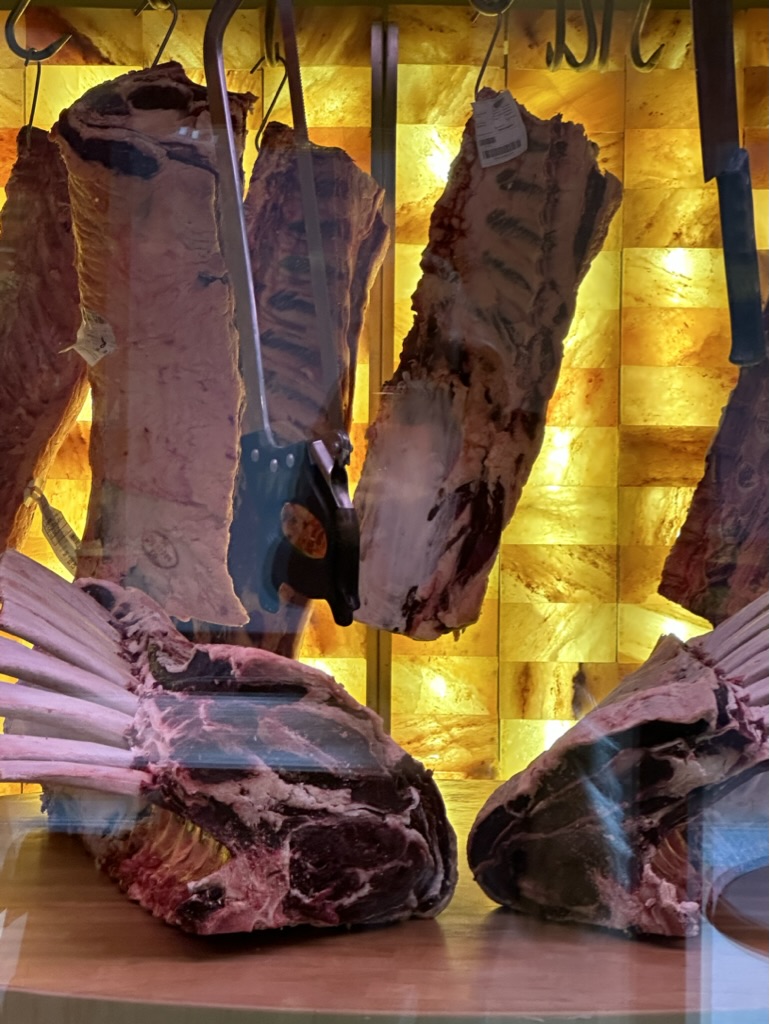 Dry-Aged Meat In the Walk-In Aging Chamber by The Aging Room®.